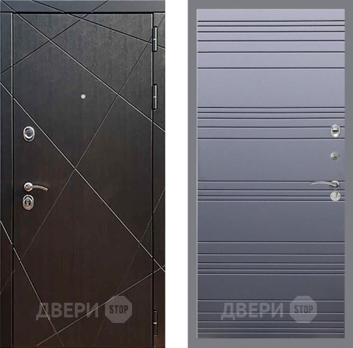 Входная металлическая Дверь Рекс (REX) 13 Венге Line Силк титан в Подольск