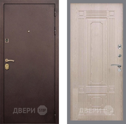 Входная металлическая Дверь Рекс (REX) Лайт 3К FL-2 Беленый дуб в Подольск