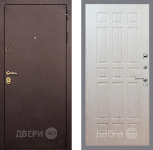 Входная металлическая Дверь Рекс (REX) Лайт 3К FL-33 Беленый дуб в Подольск
