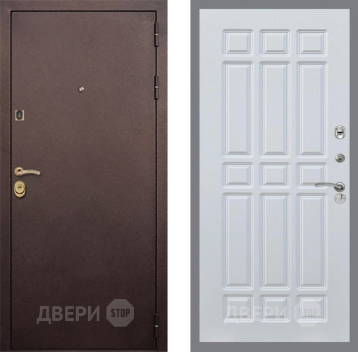 Входная металлическая Дверь Рекс (REX) Лайт 3К FL-33 Белый ясень в Подольск