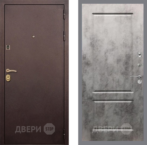 Входная металлическая Дверь Рекс (REX) Лайт 3К FL-117 Бетон темный в Подольск