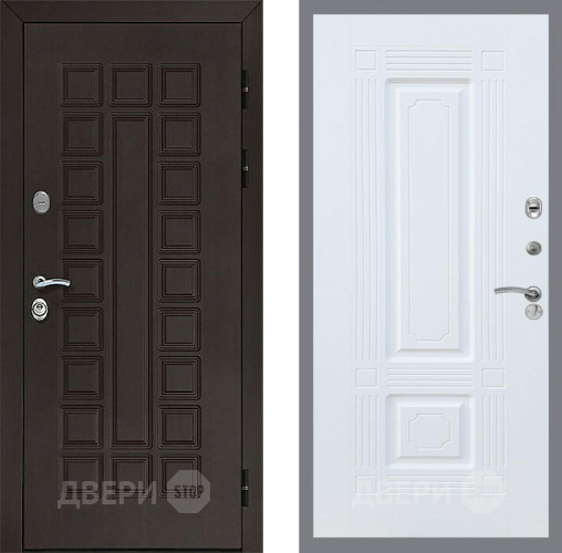 Входная металлическая Дверь Рекс (REX) Сенатор 3К FL-2 Силк Сноу в Подольск
