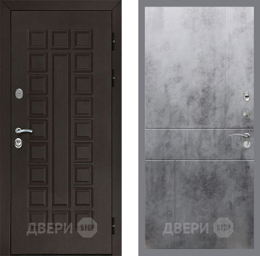 Входная металлическая Дверь Рекс (REX) Сенатор 3К FL-290 Бетон темный в Подольск