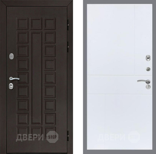 Входная металлическая Дверь Рекс (REX) Сенатор 3К FL-290 Силк Сноу в Подольск