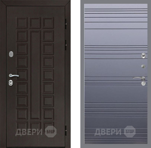 Входная металлическая Дверь Рекс (REX) Сенатор 3К Line Силк титан в Подольск