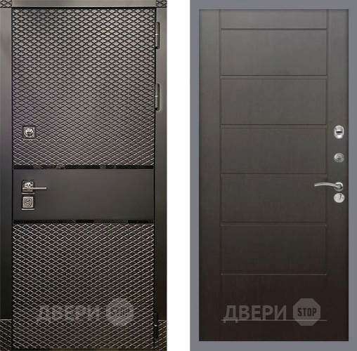 Входная металлическая Дверь Рекс (REX) 15 Черный Кварц Сити Венге в Подольск