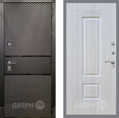 Входная металлическая Дверь Рекс (REX) 15 Черный Кварц FL-2 Сандал белый в Подольск