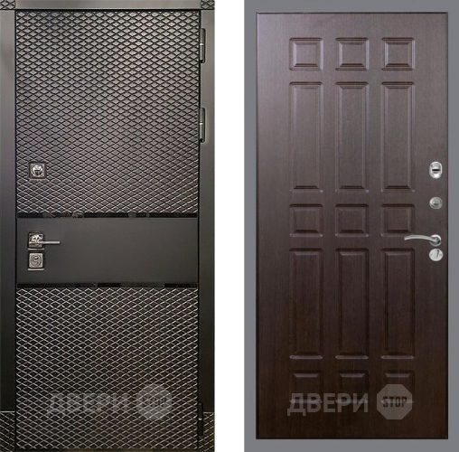 Входная металлическая Дверь Рекс (REX) 15 Черный Кварц FL-33 Венге в Подольск