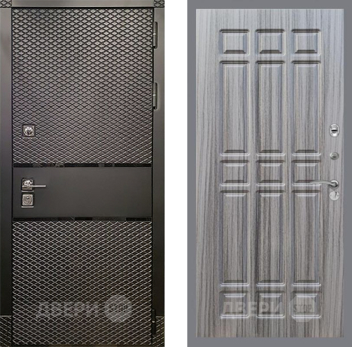 Входная металлическая Дверь Рекс (REX) 15 Черный Кварц FL-33 Сандал грей в Подольск