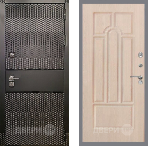 Входная металлическая Дверь Рекс (REX) 15 Черный Кварц FL-58 Беленый дуб в Подольск