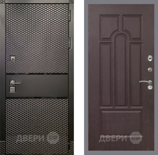 Входная металлическая Дверь Рекс (REX) 15 Черный Кварц FL-58 Венге в Подольск