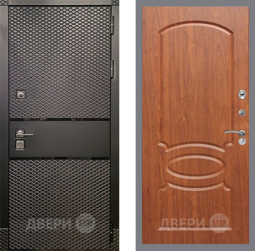 Входная металлическая Дверь Рекс (REX) 15 Черный Кварц FL-128 Морёная берёза в Подольск