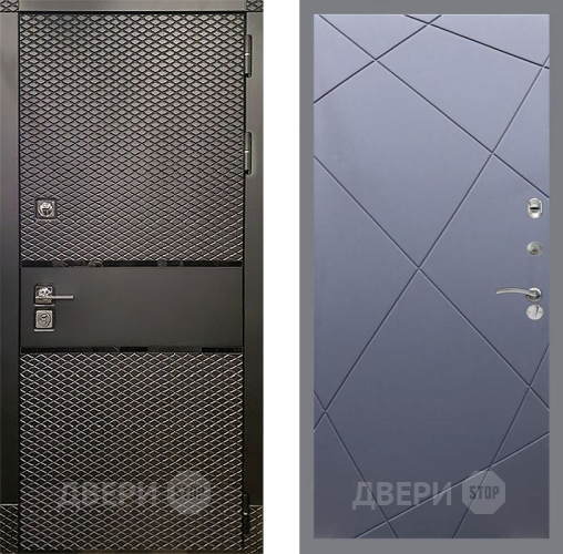 Входная металлическая Дверь Рекс (REX) 15 Черный Кварц FL-291 Силк титан в Подольск