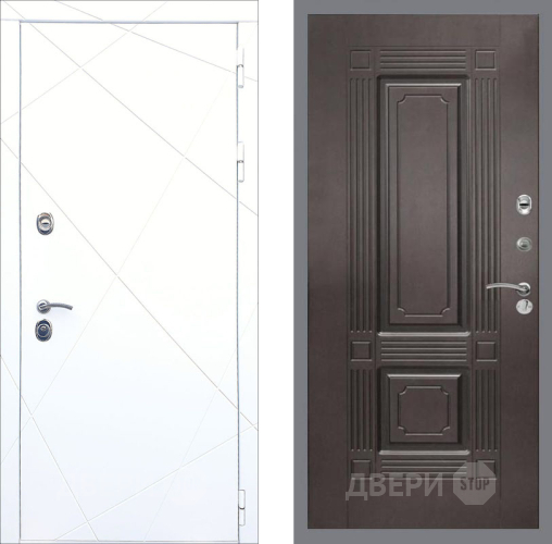 Входная металлическая Дверь Рекс (REX) 13 Силк Сноу FL-2 Венге в Подольск