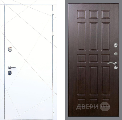 Входная металлическая Дверь Рекс (REX) 13 Силк Сноу FL-33 Венге в Подольск