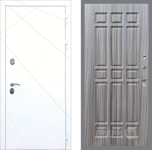 Входная металлическая Дверь Рекс (REX) 13 Силк Сноу FL-33 Сандал грей в Подольск