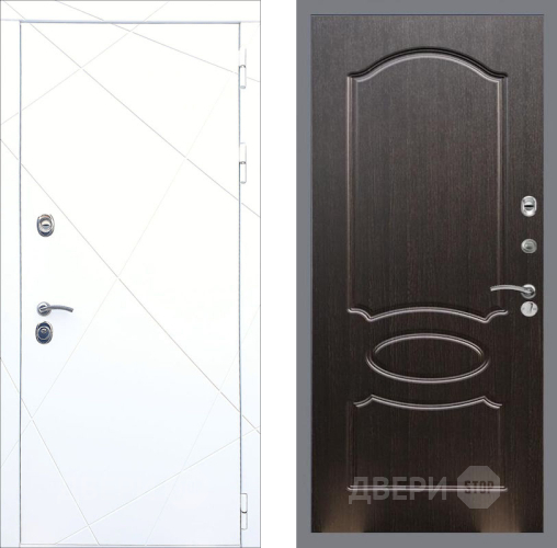 Входная металлическая Дверь Рекс (REX) 13 Силк Сноу FL-128 Венге светлый в Подольск