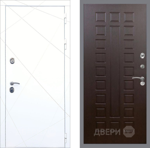 Входная металлическая Дверь Рекс (REX) 13 Силк Сноу FL-183 Венге в Подольск
