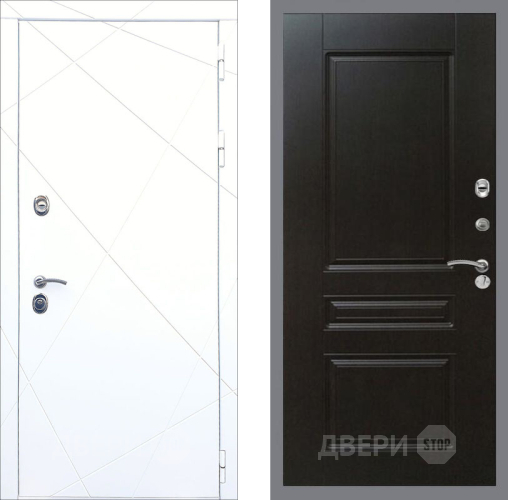 Входная металлическая Дверь Рекс (REX) 13 Силк Сноу FL-243 Венге в Подольск
