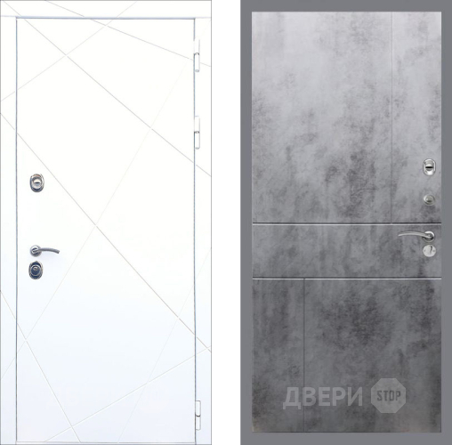 Входная металлическая Дверь Рекс (REX) 13 Силк Сноу FL-290 Бетон темный в Подольск
