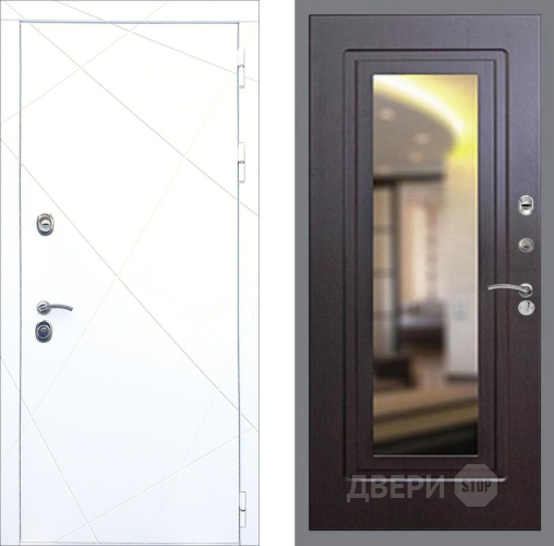 Входная металлическая Дверь Рекс (REX) 13 Силк Сноу FLZ-120 Венге в Подольск