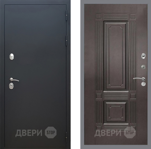 Входная металлическая Дверь Рекс (REX) 5 Черный Муар FL-2 Венге в Подольск