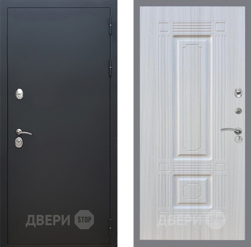 Входная металлическая Дверь Рекс (REX) 5 Черный Муар FL-2 Сандал белый в Подольск