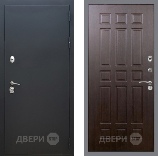 Входная металлическая Дверь Рекс (REX) 5 Черный Муар FL-33 Венге в Подольск