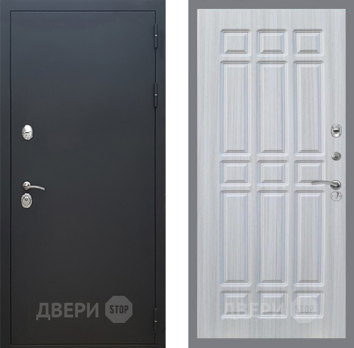 Входная металлическая Дверь Рекс (REX) 5 Черный Муар FL-33 Сандал белый в Подольск