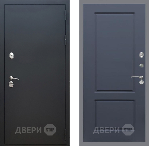 Входная металлическая Дверь Рекс (REX) 5 Черный Муар FL-117 Силк титан в Подольск