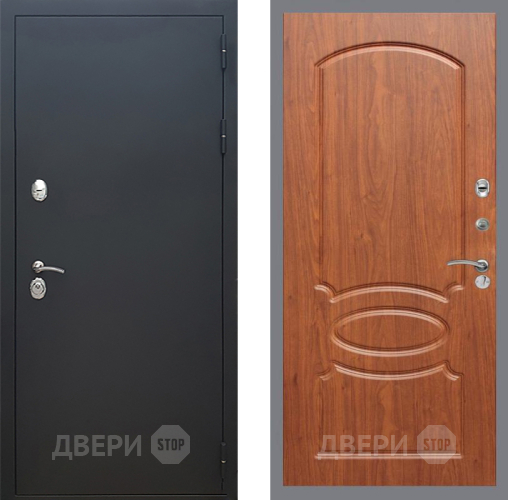 Входная металлическая Дверь Рекс (REX) 5 Черный Муар FL-128 Морёная берёза в Подольск