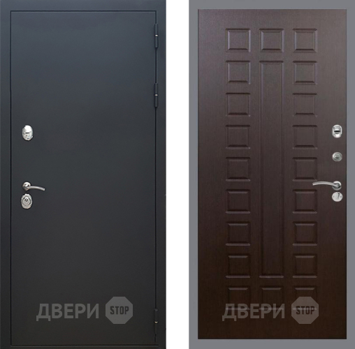 Входная металлическая Дверь Рекс (REX) 5 Черный Муар FL-183 Венге в Подольск