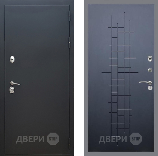 Входная металлическая Дверь Рекс (REX) 5 Черный Муар FL-289 Ясень черный в Подольск