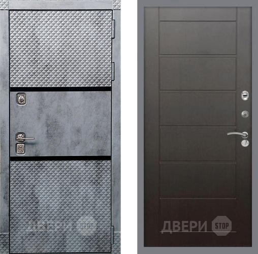 Входная металлическая Дверь Рекс (REX) 15 Бетон Темный Сити Венге в Подольск