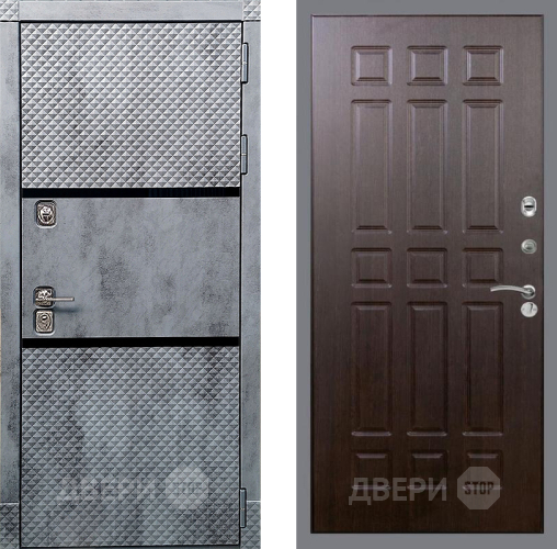 Входная металлическая Дверь Рекс (REX) 15 Бетон Темный FL-33 Венге в Подольск