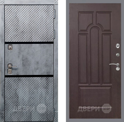 Входная металлическая Дверь Рекс (REX) 15 Бетон Темный FL-58 Венге в Подольск