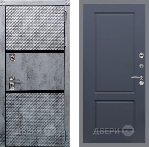Входная металлическая Дверь Рекс (REX) 15 Бетон Темный FL-117 Силк титан в Подольск