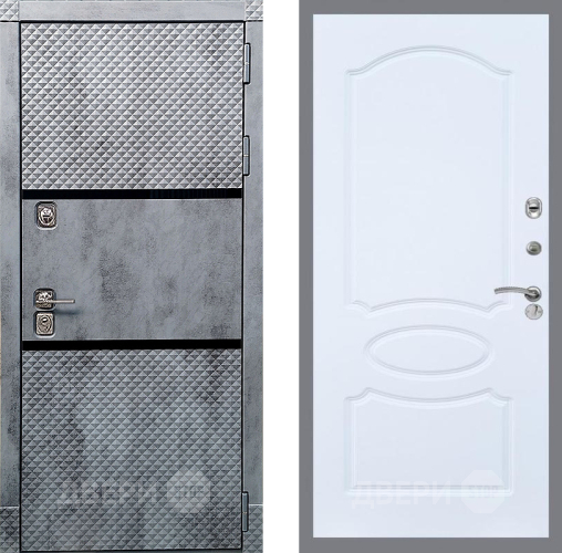 Входная металлическая Дверь Рекс (REX) 15 Бетон Темный FL-128 Силк Сноу в Подольск