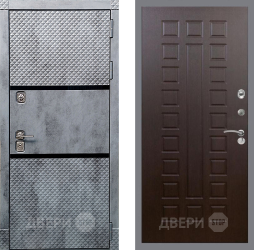 Входная металлическая Дверь Рекс (REX) 15 Бетон Темный FL-183 Венге в Подольск