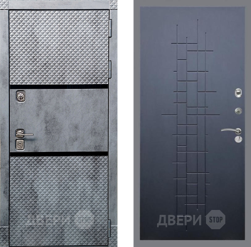 Входная металлическая Дверь Рекс (REX) 15 Бетон Темный FL-289 Ясень черный в Подольск