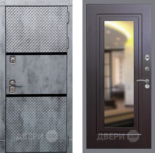 Входная металлическая Дверь Рекс (REX) 15 Бетон Темный FLZ-120 Венге в Подольск