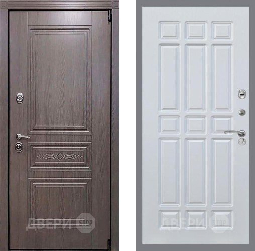 Входная металлическая Дверь Рекс (REX) Премиум-S FL-33 Белый ясень в Подольск