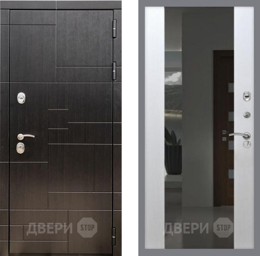 Дверь Рекс (REX) 20 СБ-16 Зеркало Белый ясень в Подольск