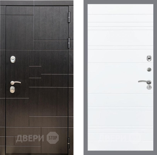 Входная металлическая Дверь Рекс (REX) 20 Line Силк Сноу в Подольск