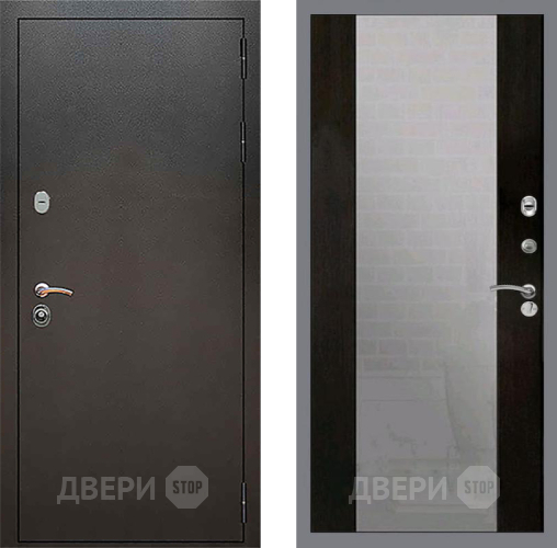 Дверь Рекс (REX) 5 Серебро Антик СБ-16 Зеркало Венге в Подольск