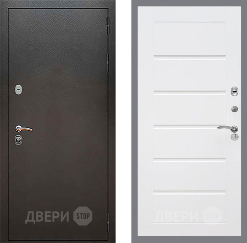 Дверь Рекс (REX) 5 Серебро Антик Сити Белый ясень в Подольск