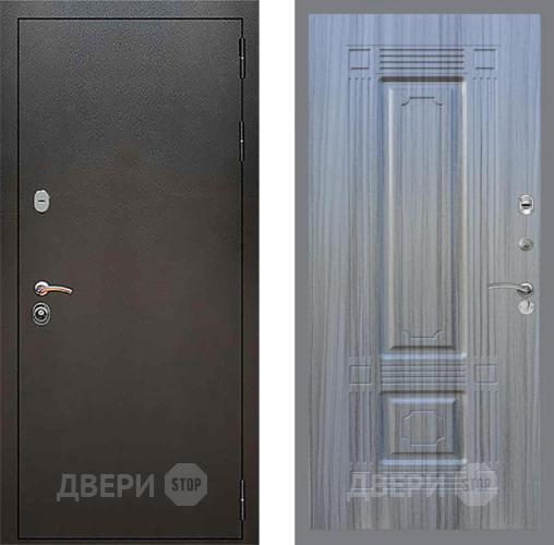 Входная металлическая Дверь Рекс (REX) 5 Серебро Антик FL-2 Сандал грей в Подольск