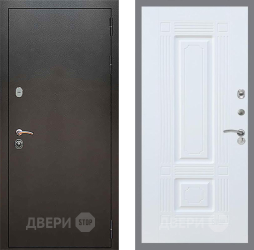 Входная металлическая Дверь Рекс (REX) 5 Серебро Антик FL-2 Силк Сноу в Подольск