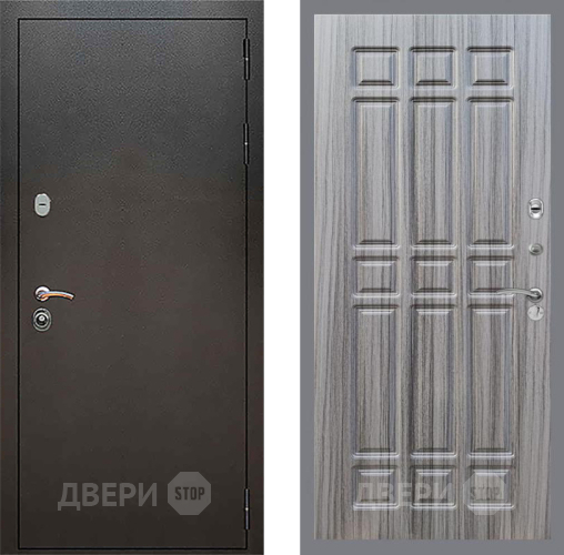 Входная металлическая Дверь Рекс (REX) 5 Серебро Антик FL-33 Сандал грей в Подольск