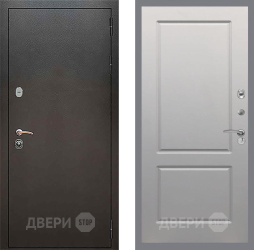 Входная металлическая Дверь Рекс (REX) 5 Серебро Антик FL-117 Грей софт в Подольск